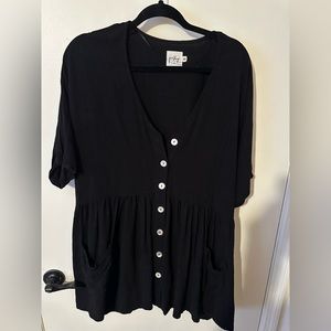 Polly Black Mini dress